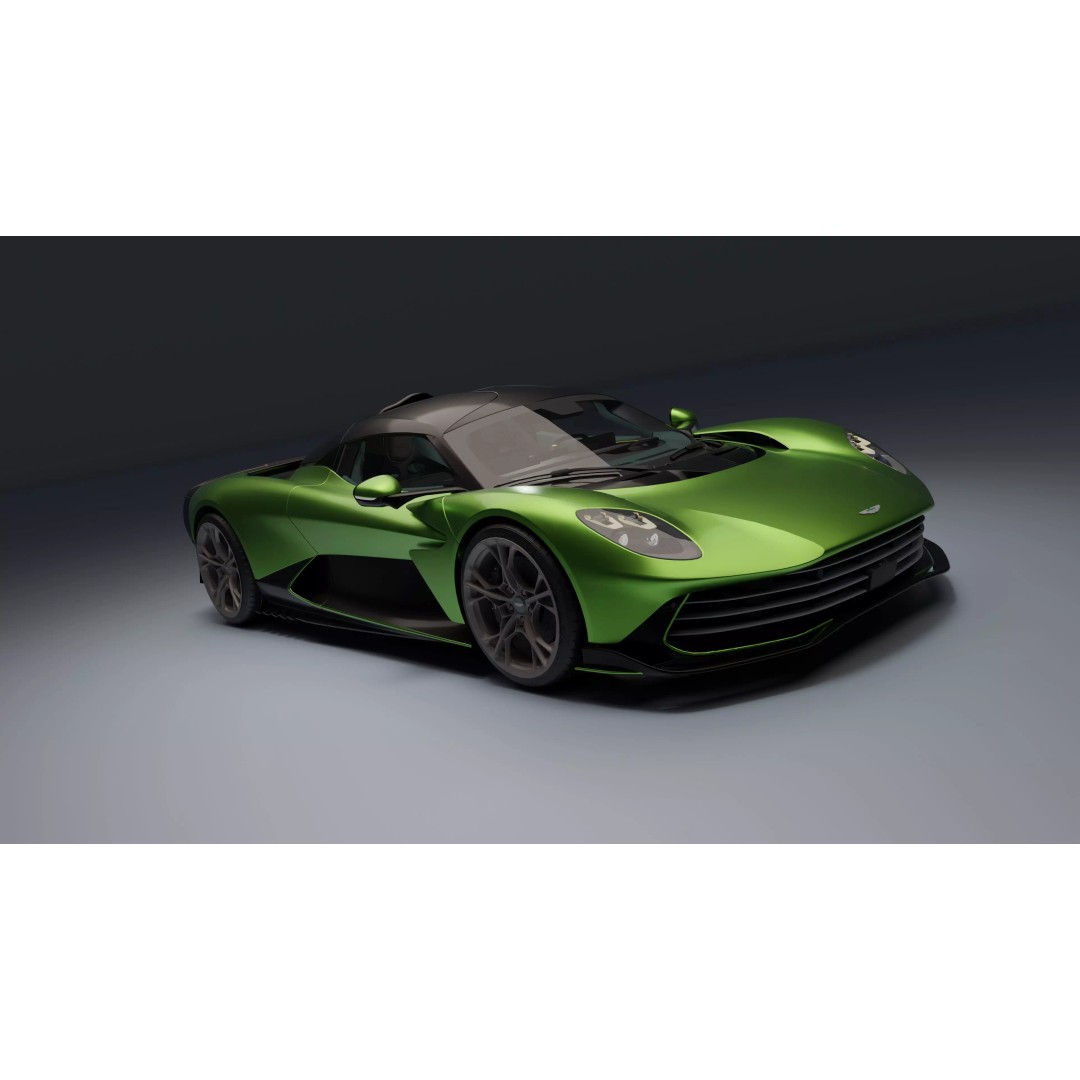 Aston Martin Valhalla 3D Model – Low Poly Rigged Car, Blender, FBX - View 15