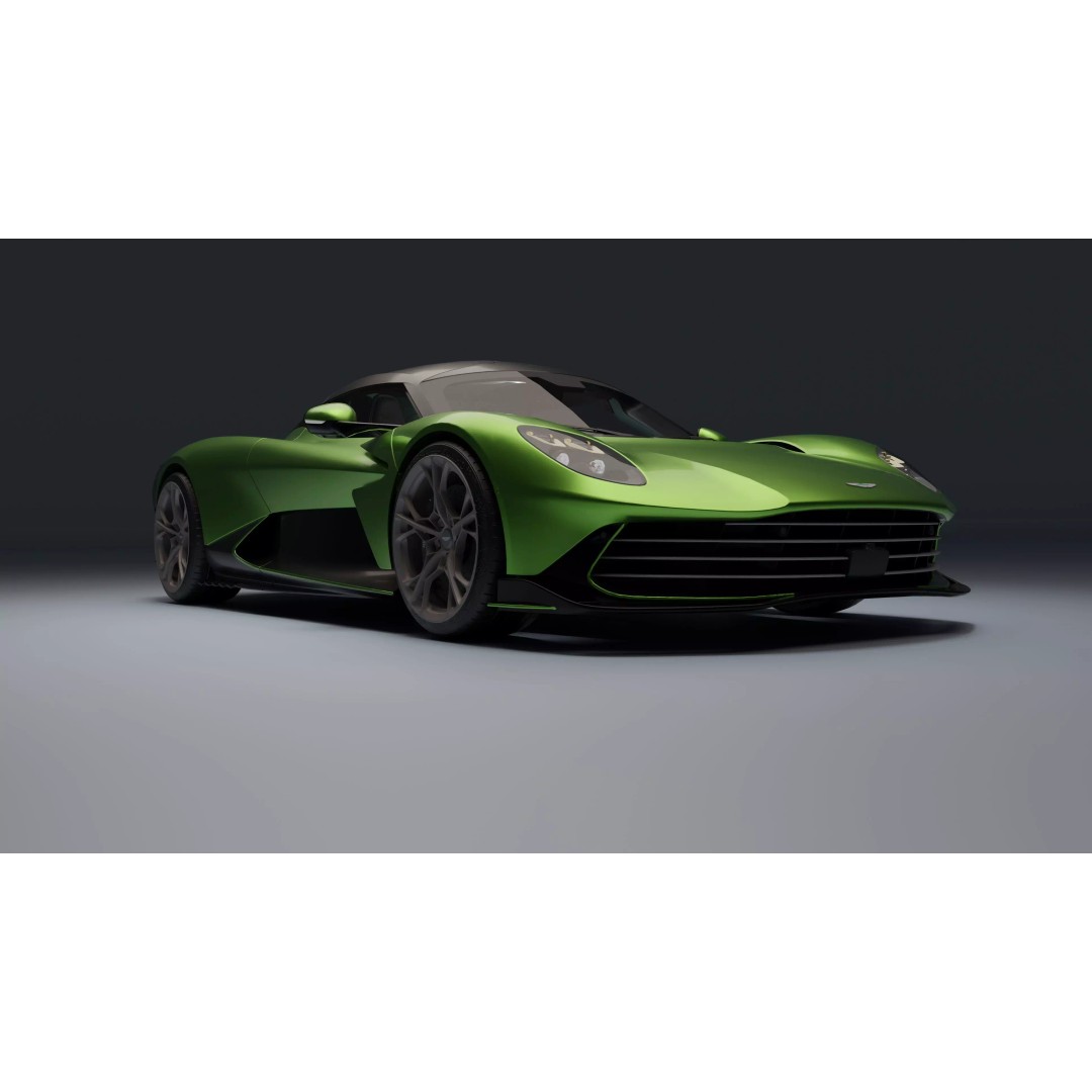 Aston Martin Valhalla 3D Model – Low Poly Rigged Car, Blender, FBX - View 16