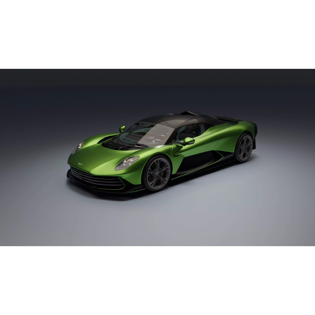 Aston Martin Valhalla 3D Model – Low Poly Rigged Car, Blender, FBX - View 18