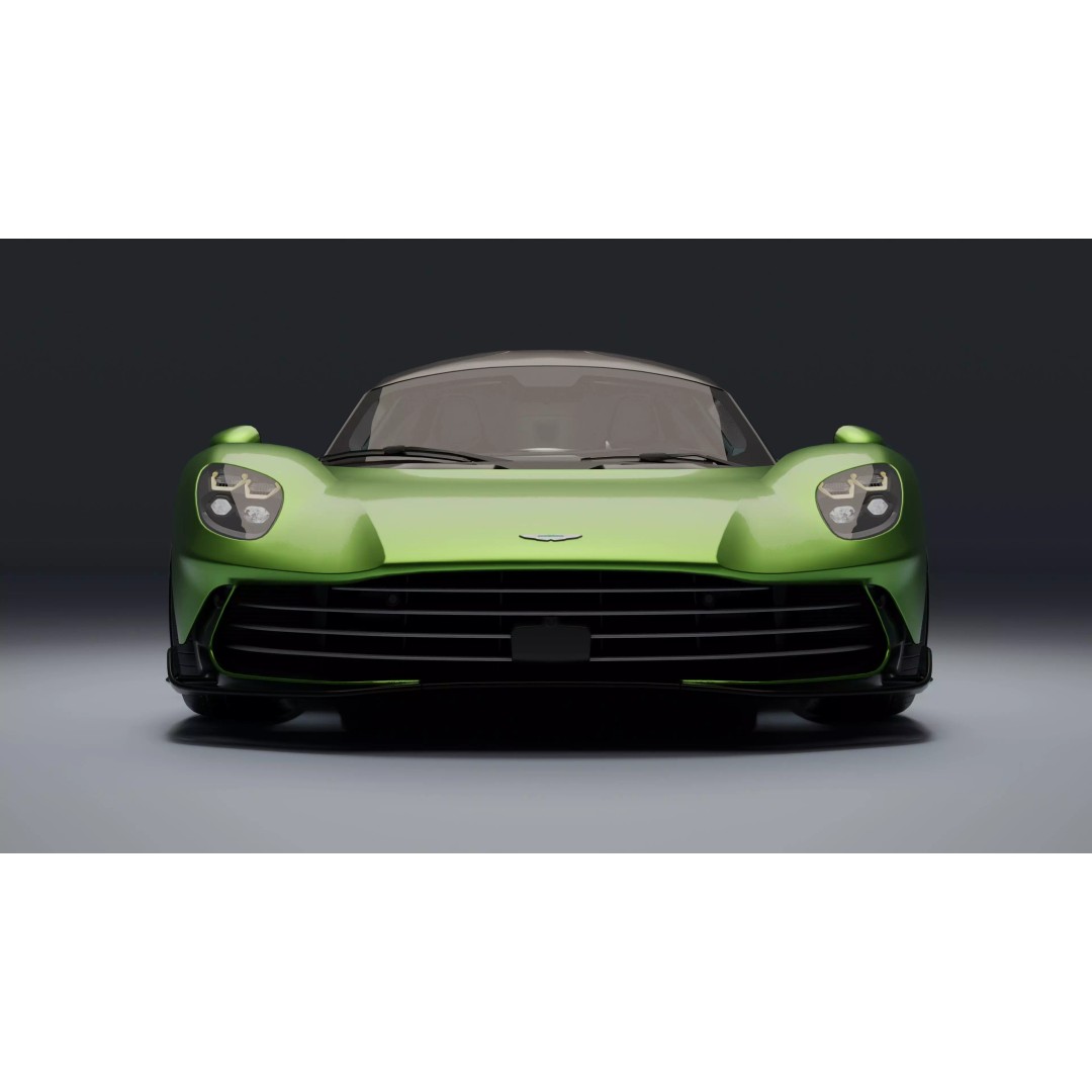 Aston Martin Valhalla 3D Model – Low Poly Rigged Car, Blender, FBX - View 23