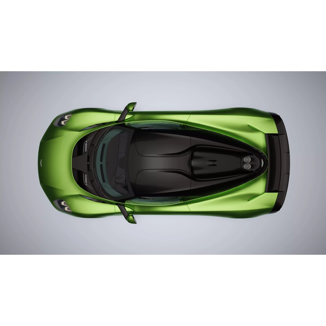 Aston Martin Valhalla 3D Model – Low Poly Rigged Car, Blender, FBX - View 24