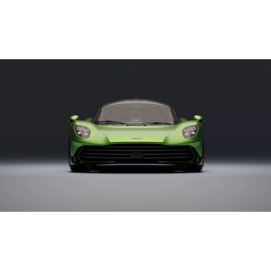 Aston Martin Valhalla 3D Model – Low Poly Rigged Car, Blender, FBX - View 25