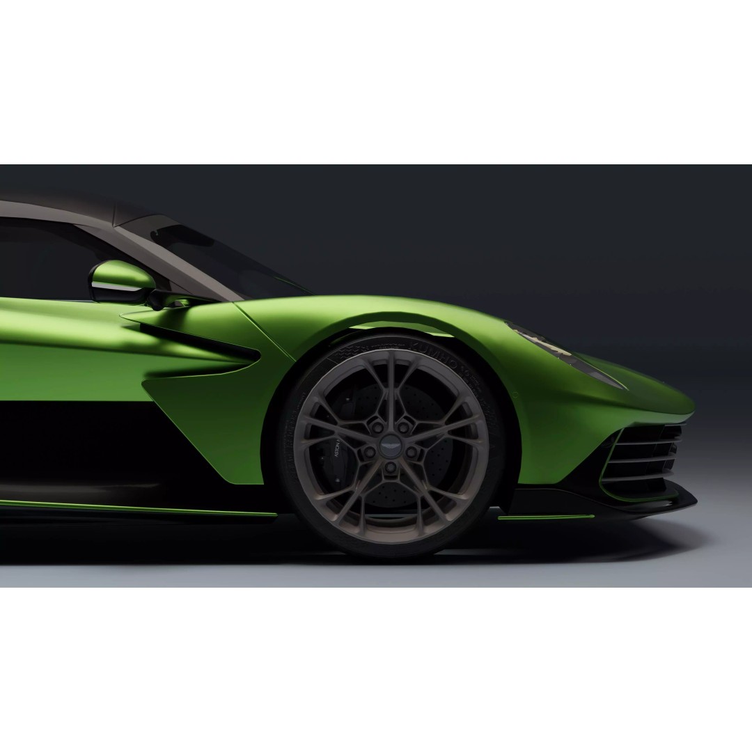Aston Martin Valhalla 3D Model – Low Poly Rigged Car, Blender, FBX - View 26