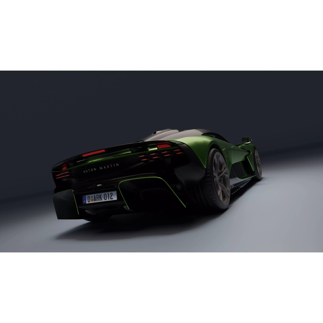 Aston Martin Valhalla 3D Model – Low Poly Rigged Car, Blender, FBX - View 28
