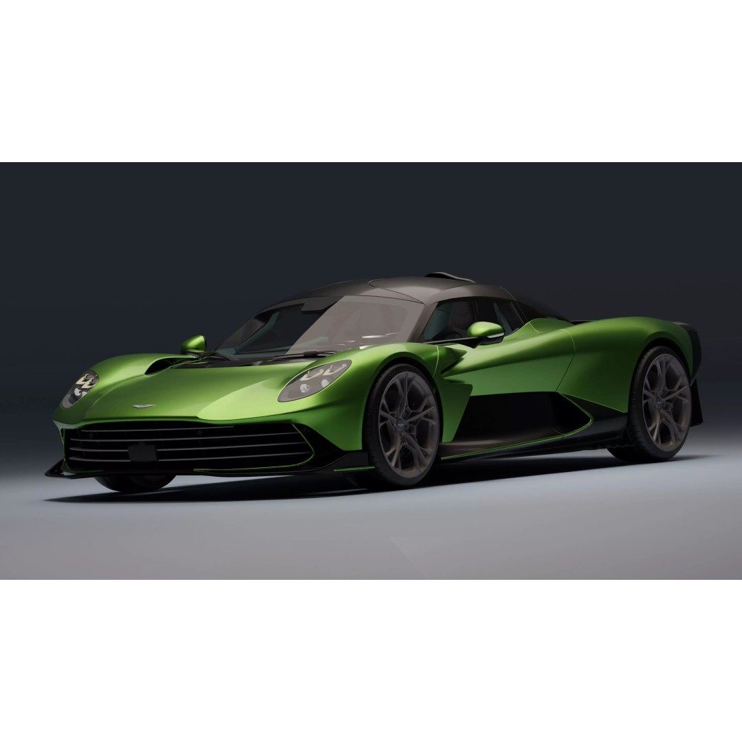 Aston Martin Valhalla 3D Model – Low Poly Rigged Car, Blender, FBX - View 30