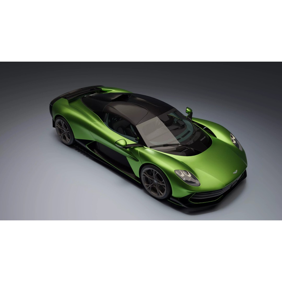 Aston Martin Valhalla 3D Model – Low Poly Rigged Car, Blender, FBX - View 31