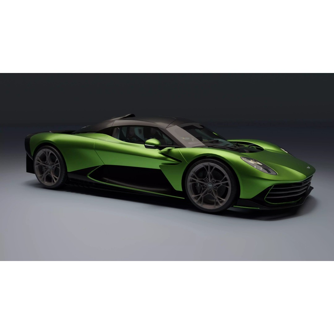 Aston Martin Valhalla 3D Model – Low Poly Rigged Car, Blender, FBX - View 4