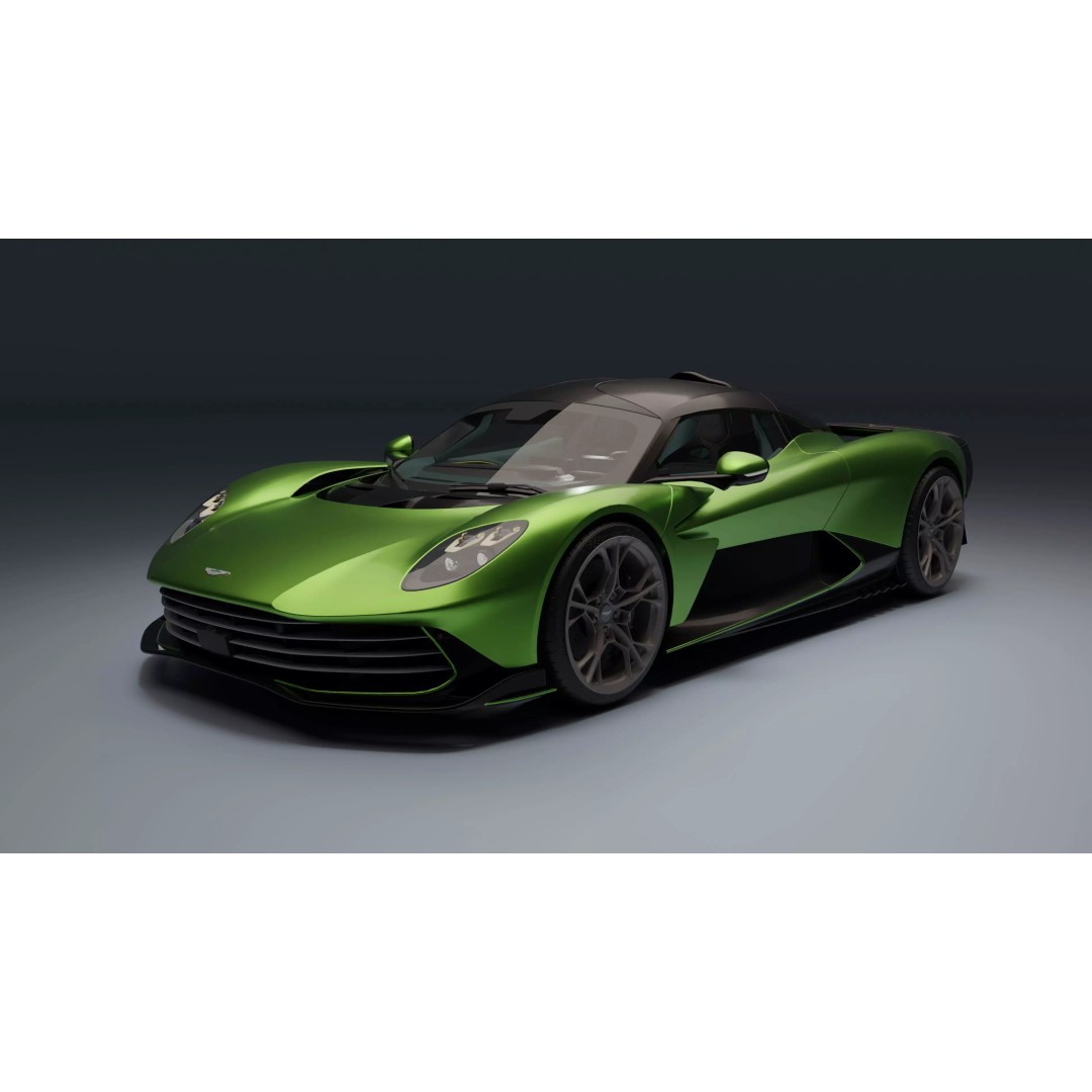 Aston Martin Valhalla 3D Model – Low Poly Rigged Car, Blender, FBX - View 7