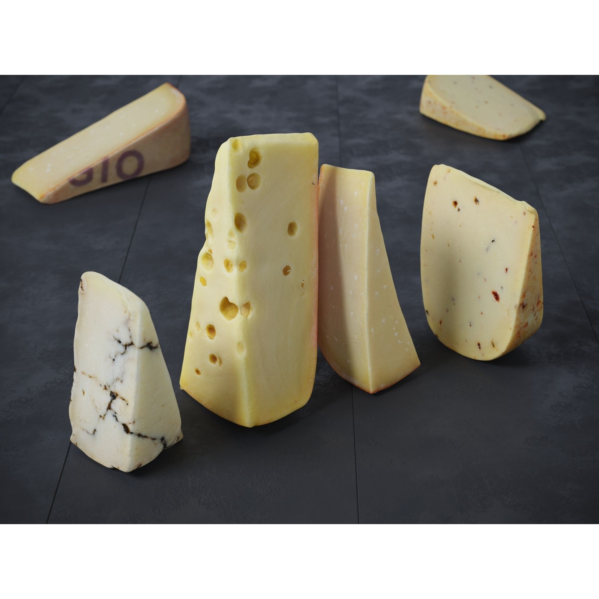 Cheese - High-Poly PBR 3D Model - View 3