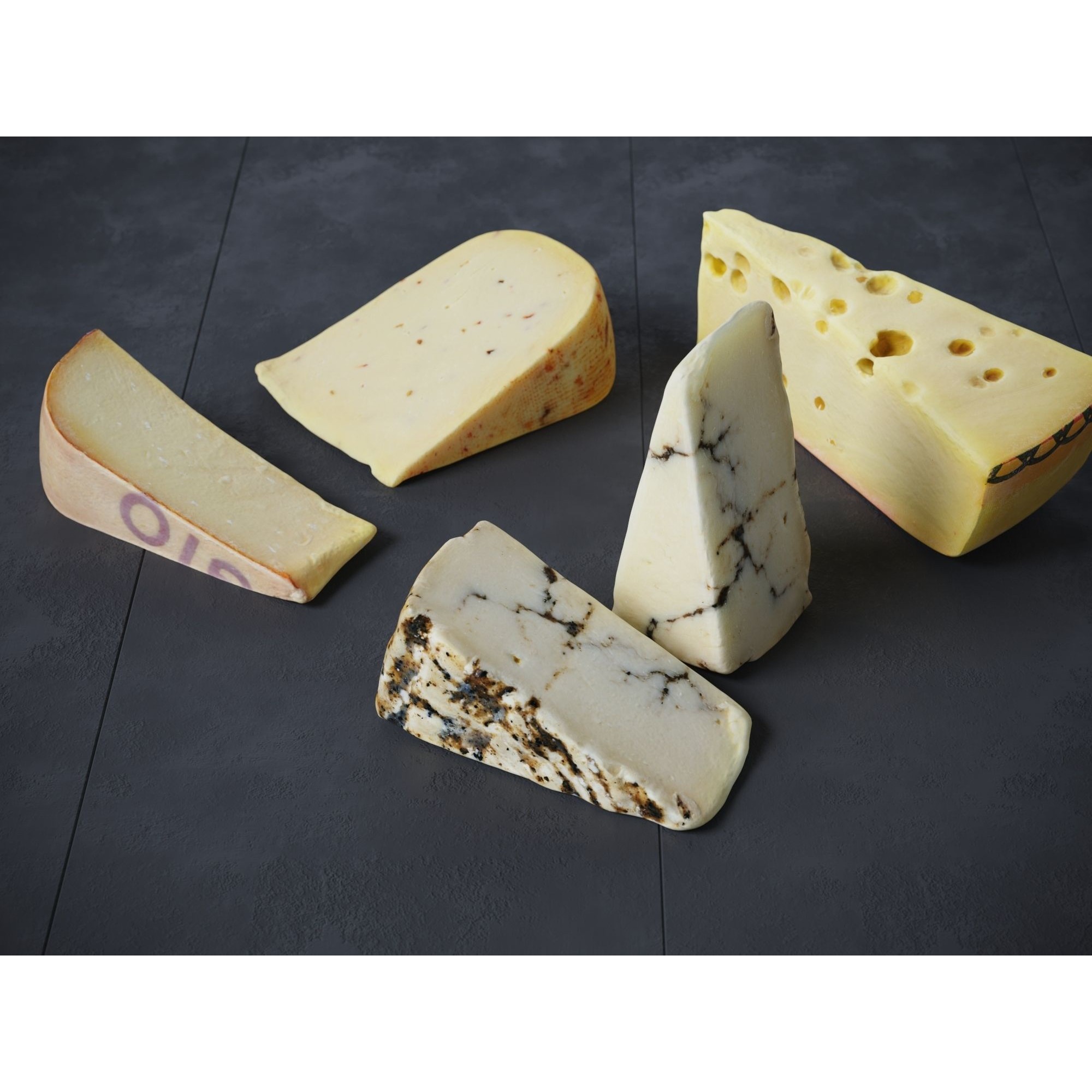 Cheese - High-Poly PBR 3D Model - View 5