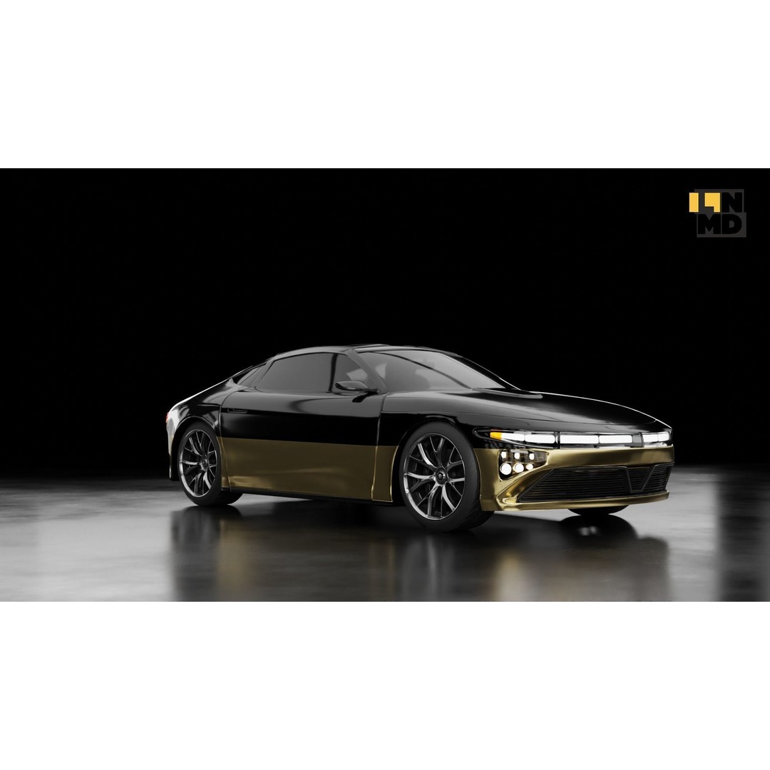 Futuristic Cars 3D Model – Generic Design with Multiple Doors, FBX/OBJ - View 13