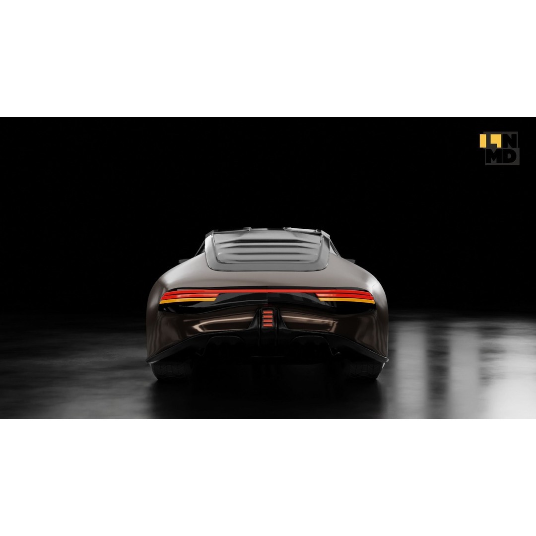 Futuristic Cars 3D Model – Generic Design with Multiple Doors, FBX/OBJ - View 19