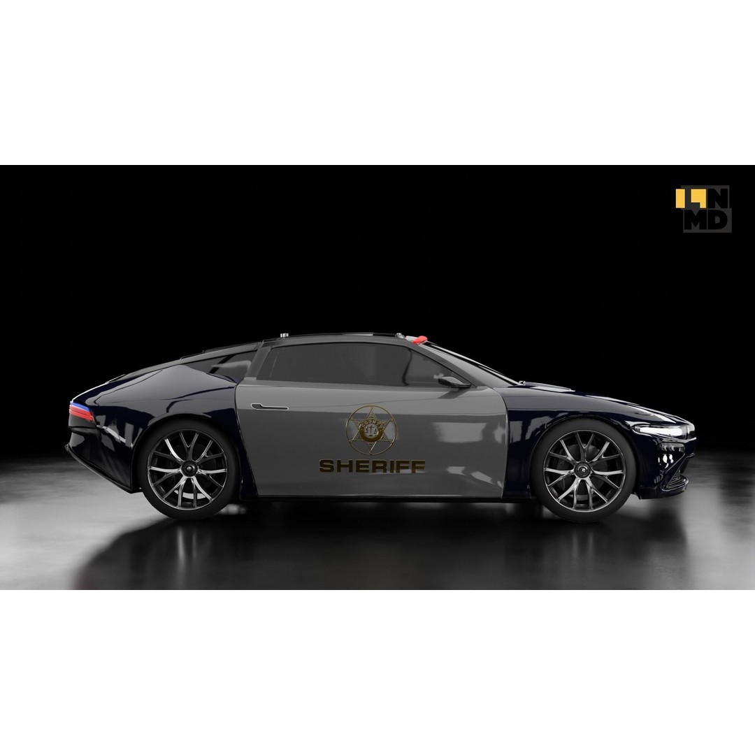 Futuristic Cars 3D Model – Generic Design with Multiple Doors, FBX/OBJ - View 33