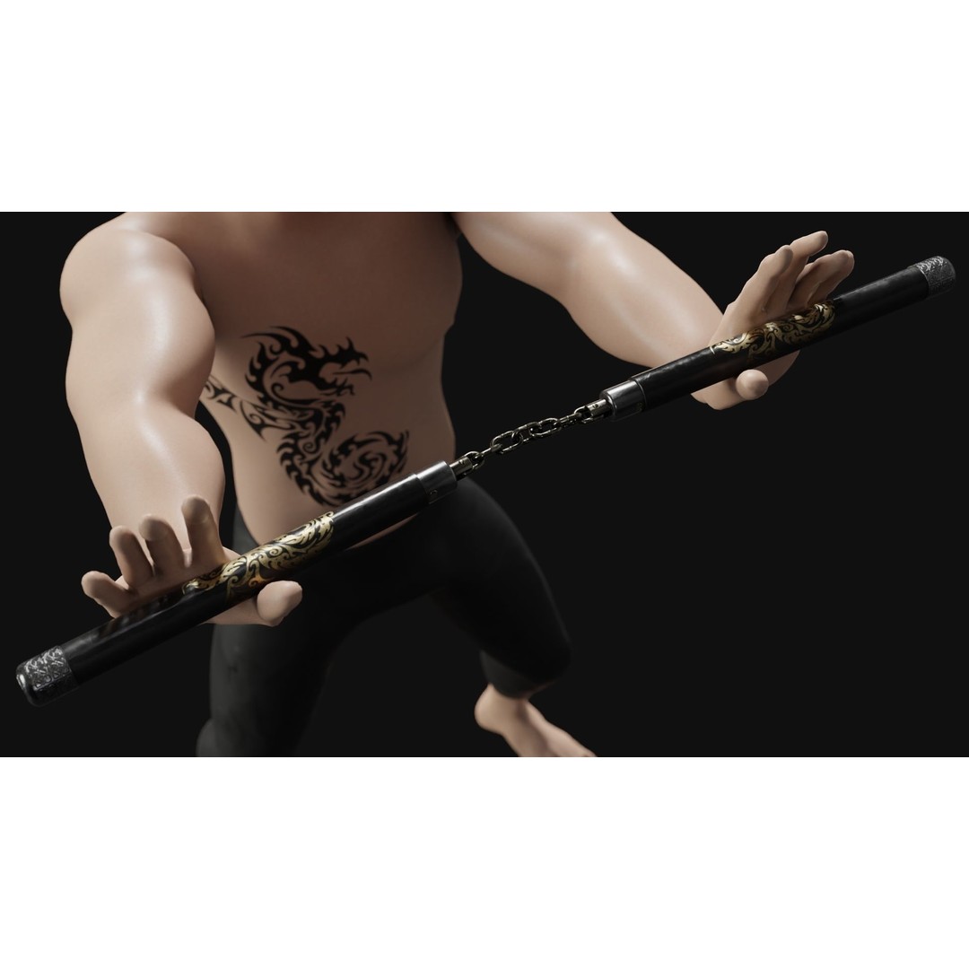 Martial Arts Training Pack 3D Model – Low Poly Game Ready Assets, FBX - View 14