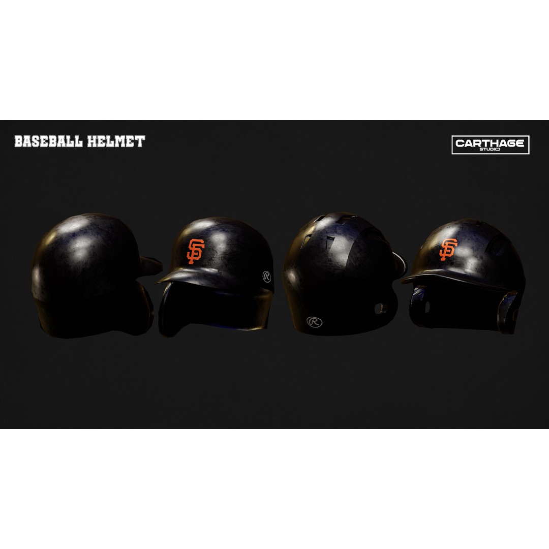 San Francisco Giants Character 3D Model – Low Poly Rigged Baseball Asset, FBX