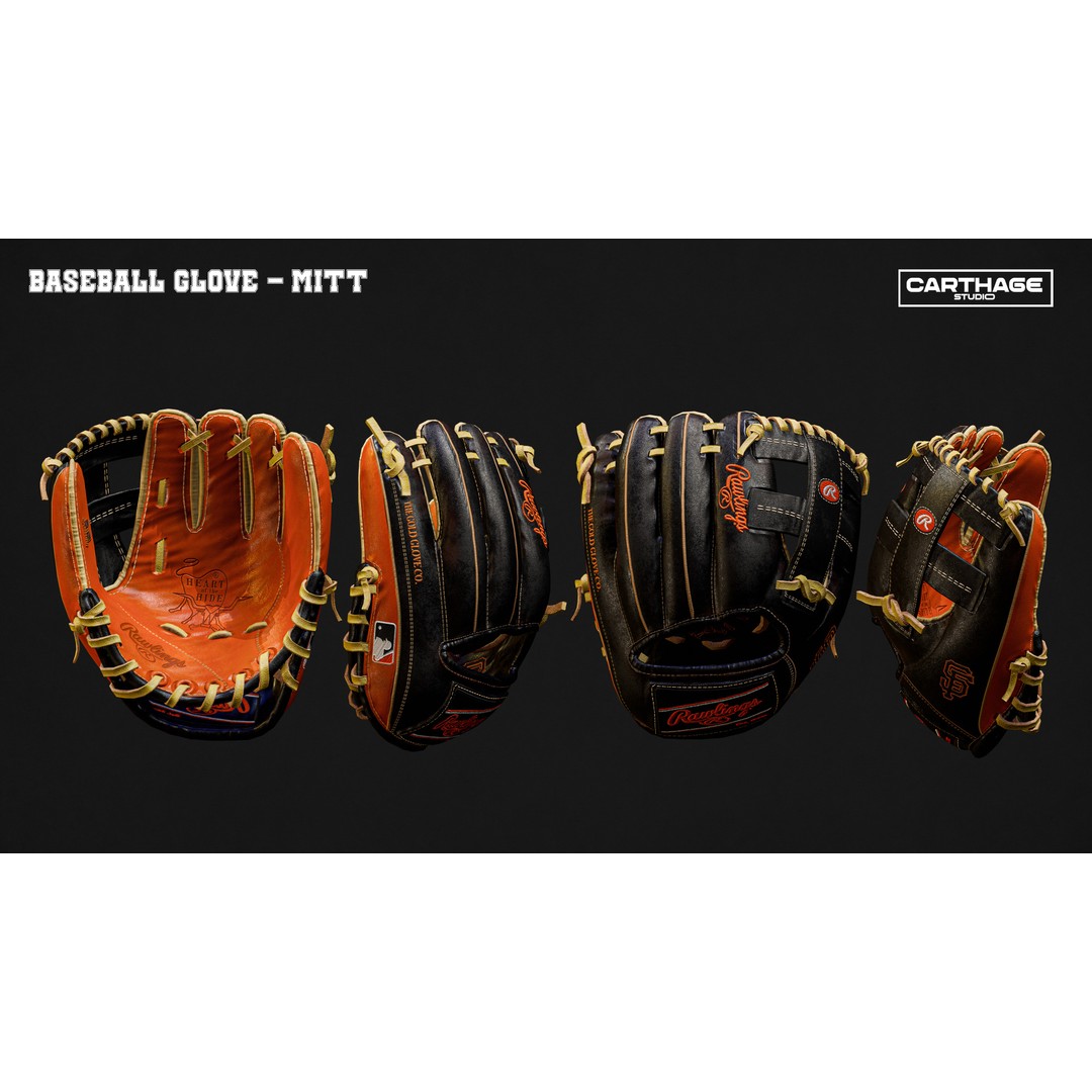 San Francisco Giants Character 3D Model – Low Poly Rigged Baseball Asset, FBX - View 12