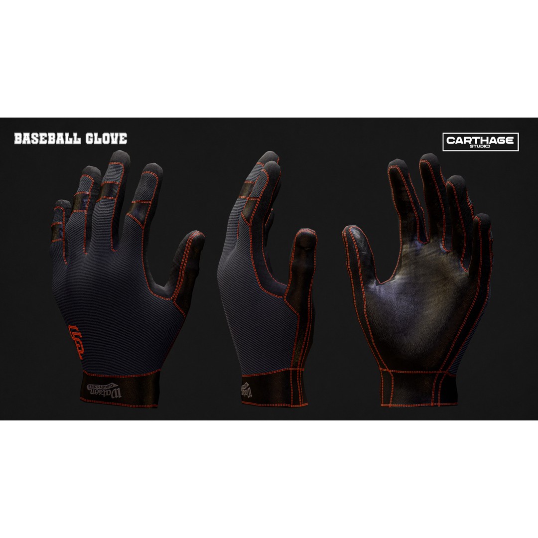 San Francisco Giants Character 3D Model – Low Poly Rigged Baseball Asset, FBX - View 14