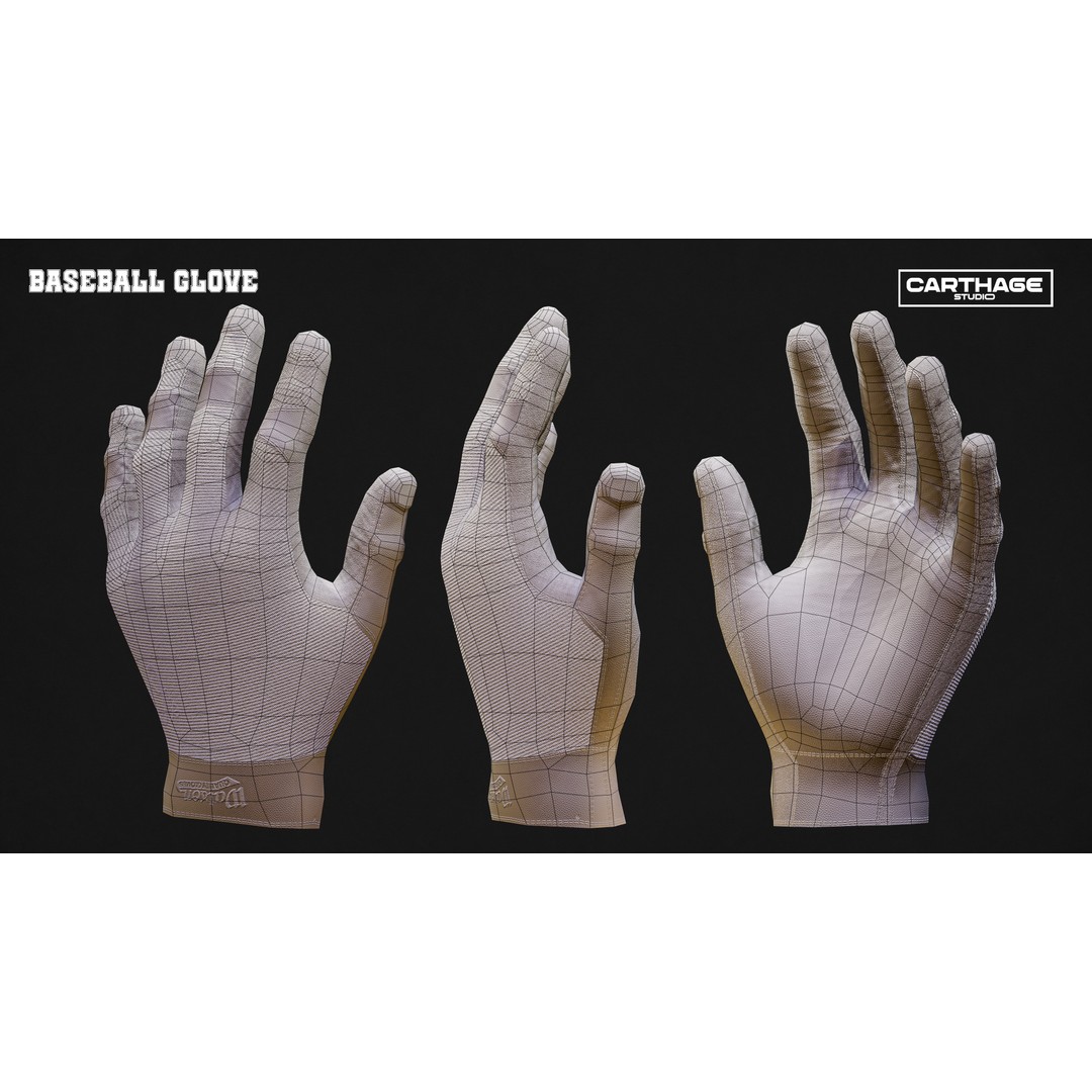 San Francisco Giants Character 3D Model – Low Poly Rigged Baseball Asset, FBX - View 15