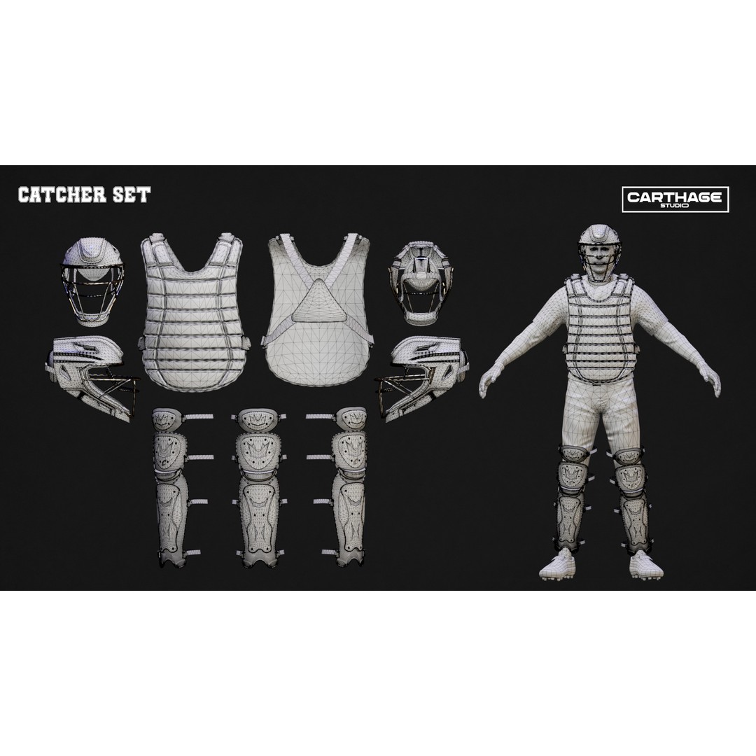 San Francisco Giants Character 3D Model – Low Poly Rigged Baseball Asset, FBX - View 5
