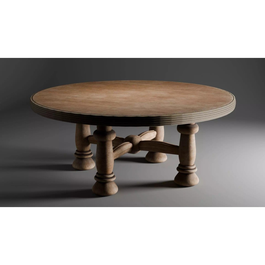 Pirate Table 3D Model – Blender Scene with Treasure Props - View 8