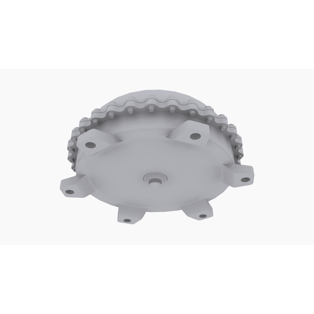 Neal Chance Billet Torque Converter 3D Model – Low Poly Game-Ready Asset, FBX, OBJ - View 10