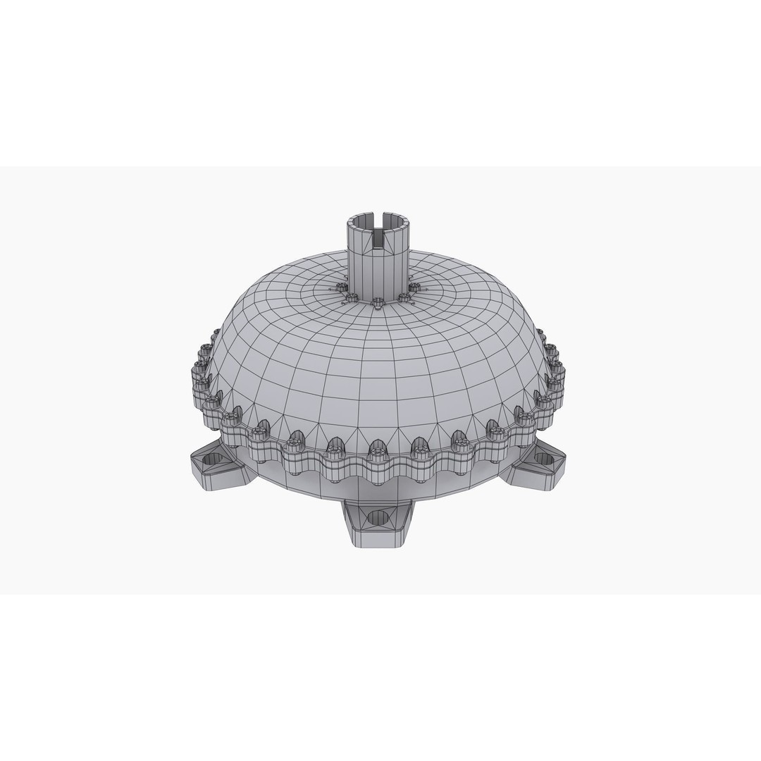 Neal Chance Billet Torque Converter 3D Model – Low Poly Game-Ready Asset, FBX, OBJ - View 12