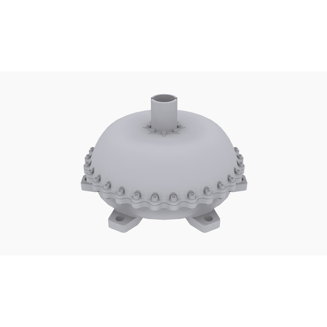 Neal Chance Billet Torque Converter 3D Model – Low Poly Game-Ready Asset, FBX, OBJ - View 8