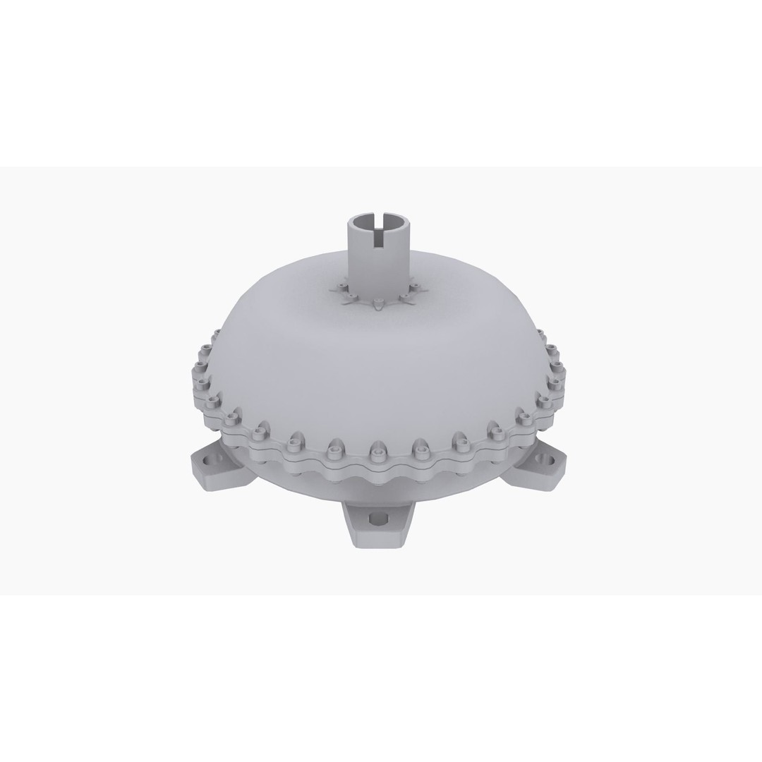 Neal Chance Billet Torque Converter 3D Model – Low Poly Game-Ready Asset, FBX, OBJ - View 9