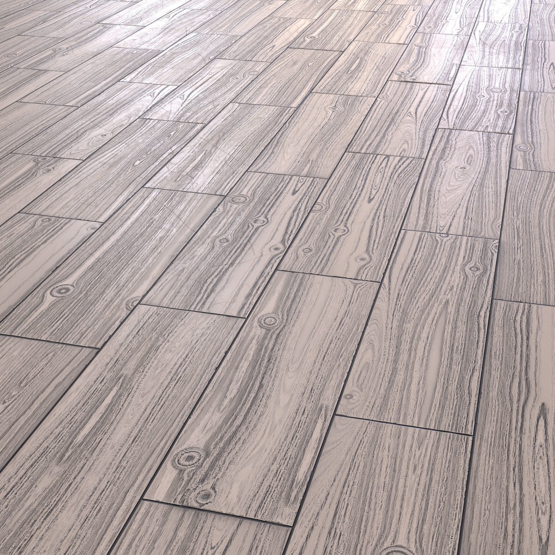 Wooden Parquet Tile PBR Texture 3D Model – 4 Colors, Game Ready Formats - View 15