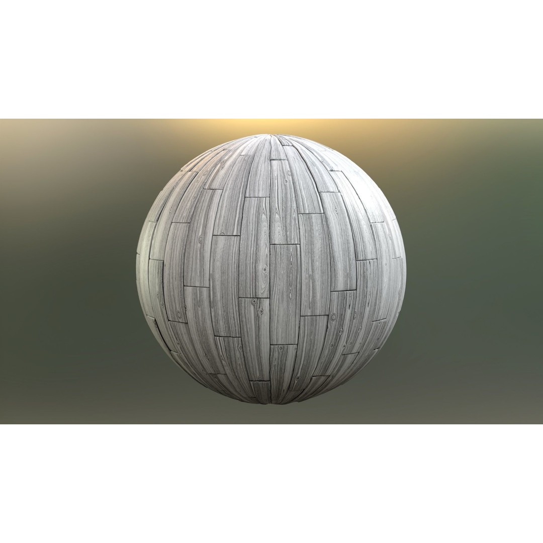 Wooden Parquet Tile PBR Texture 3D Model – 4 Colors, Game Ready Formats - View 5