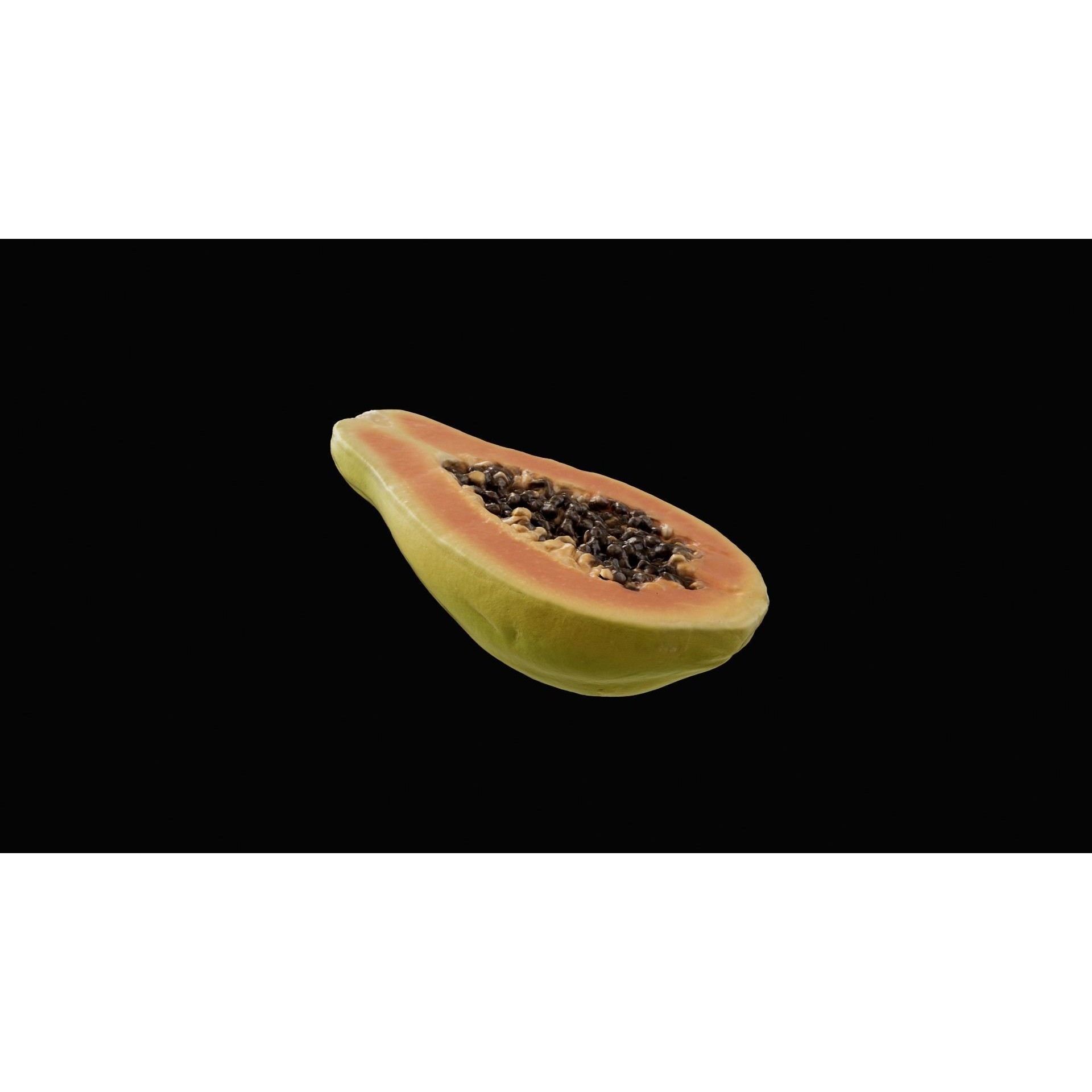Papaya Fruit - Realistic 3D Model - View 8