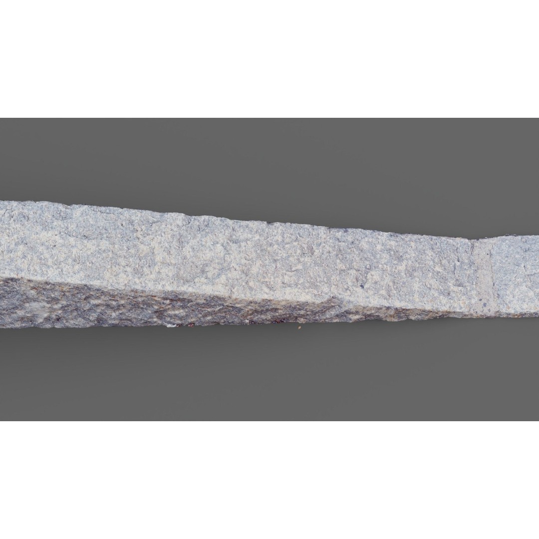 Street Granite Border 3D Model – Photorealistic Scanned Asset, FBX, OBJ - View 12