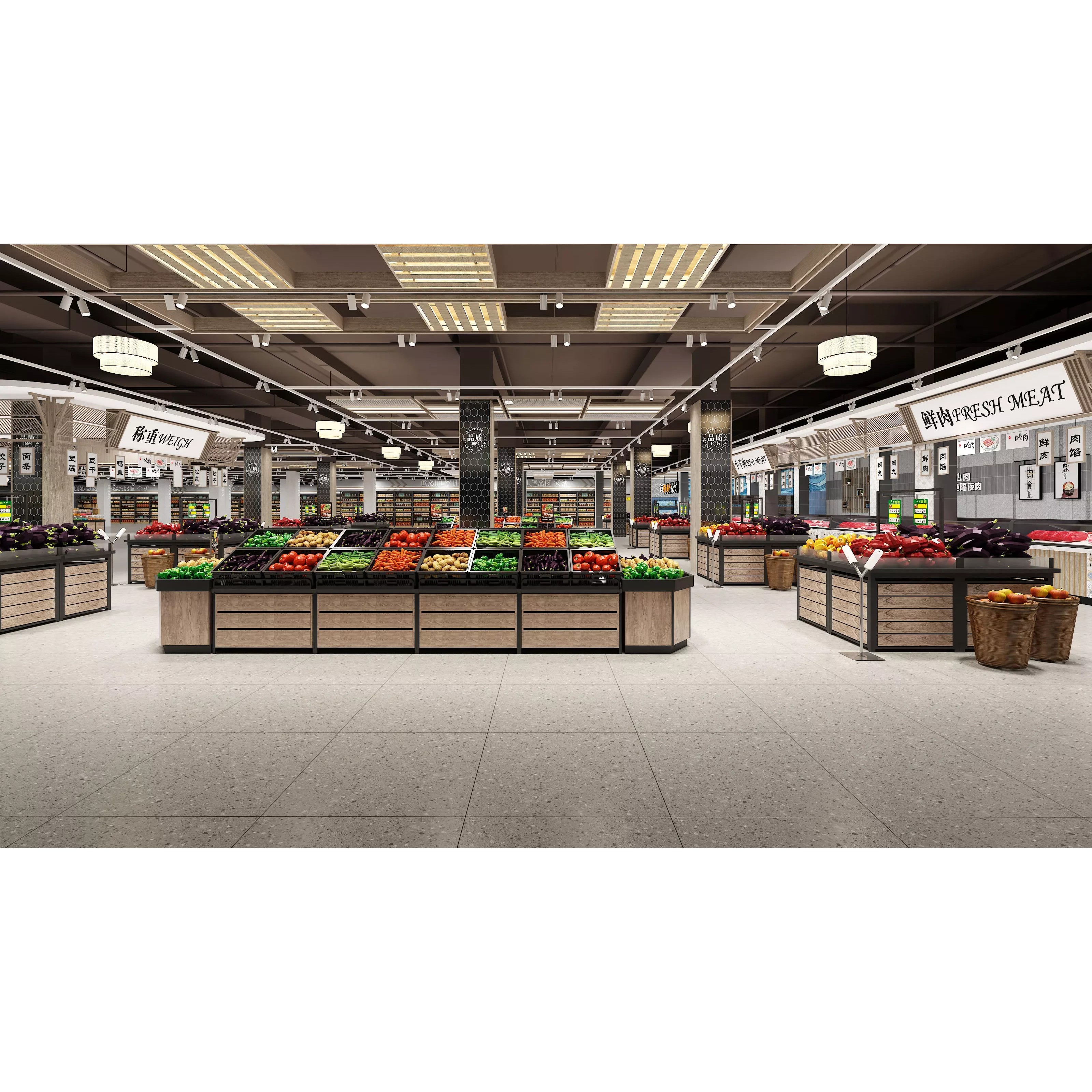 Supermarket Interior - Game-Ready 3D Model - View 2