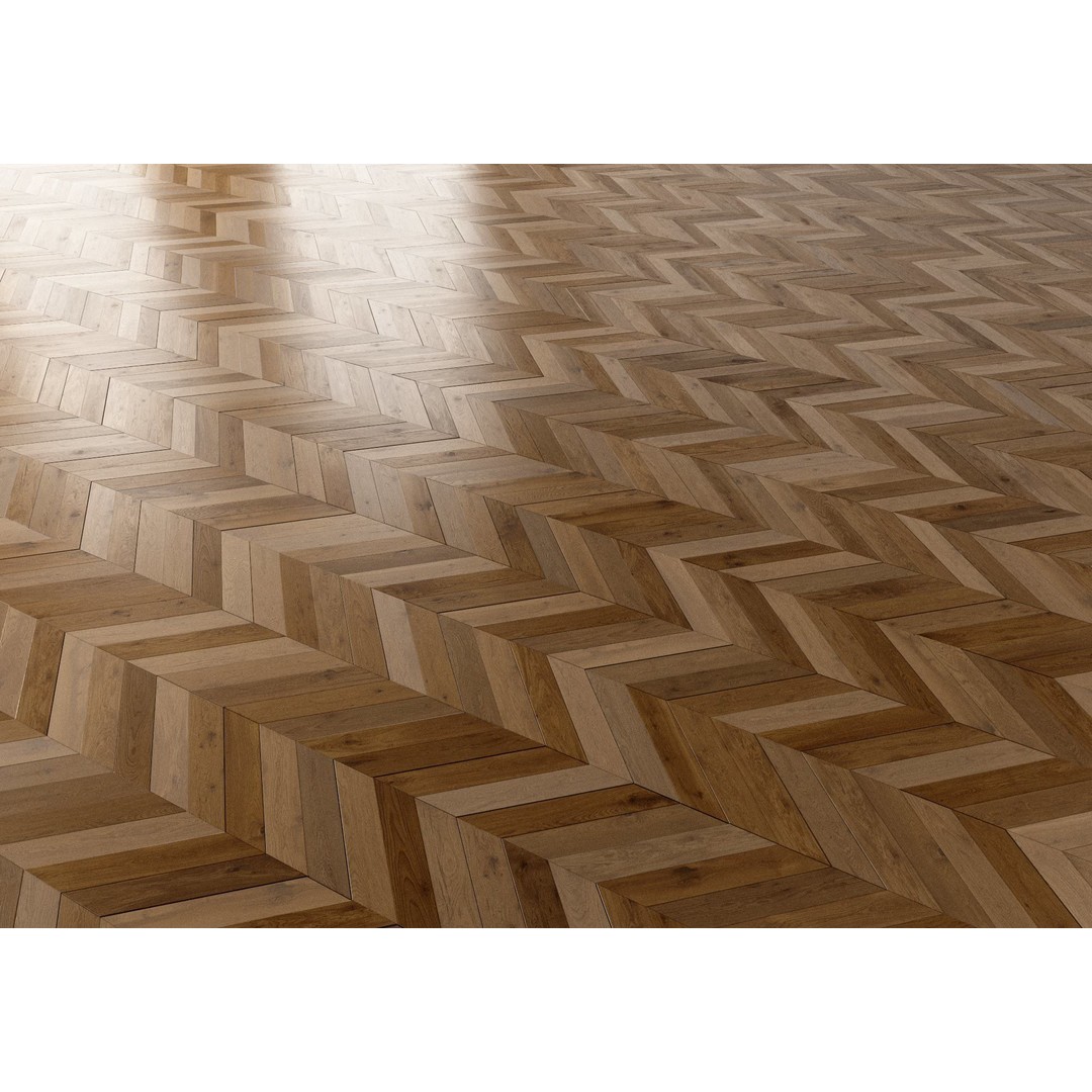 Parquet 3D Model – French Chevron 8K Seamless PBR Textures - View 16