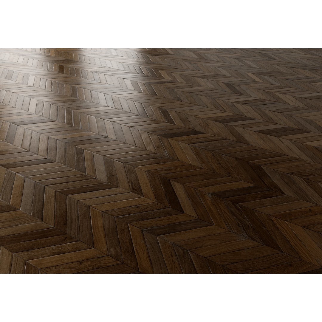 Parquet 3D Model – French Chevron 8K Seamless PBR Textures - View 22