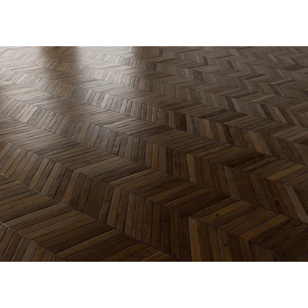 Parquet 3D Model – French Chevron 8K Seamless PBR Textures - View 30