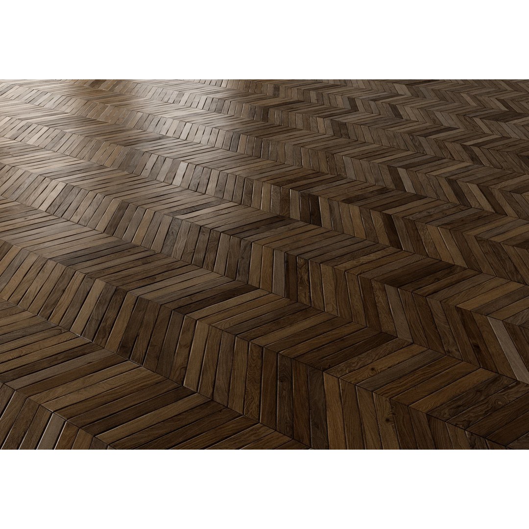 Parquet 3D Model – French Chevron 8K Seamless PBR Textures - View 32
