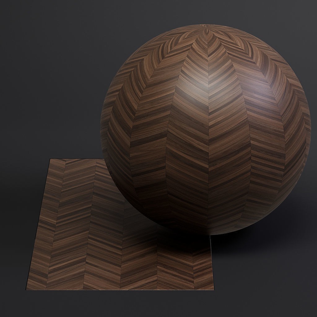 Parquet 3D Model – French Chevron 8K Seamless PBR Textures - View 41