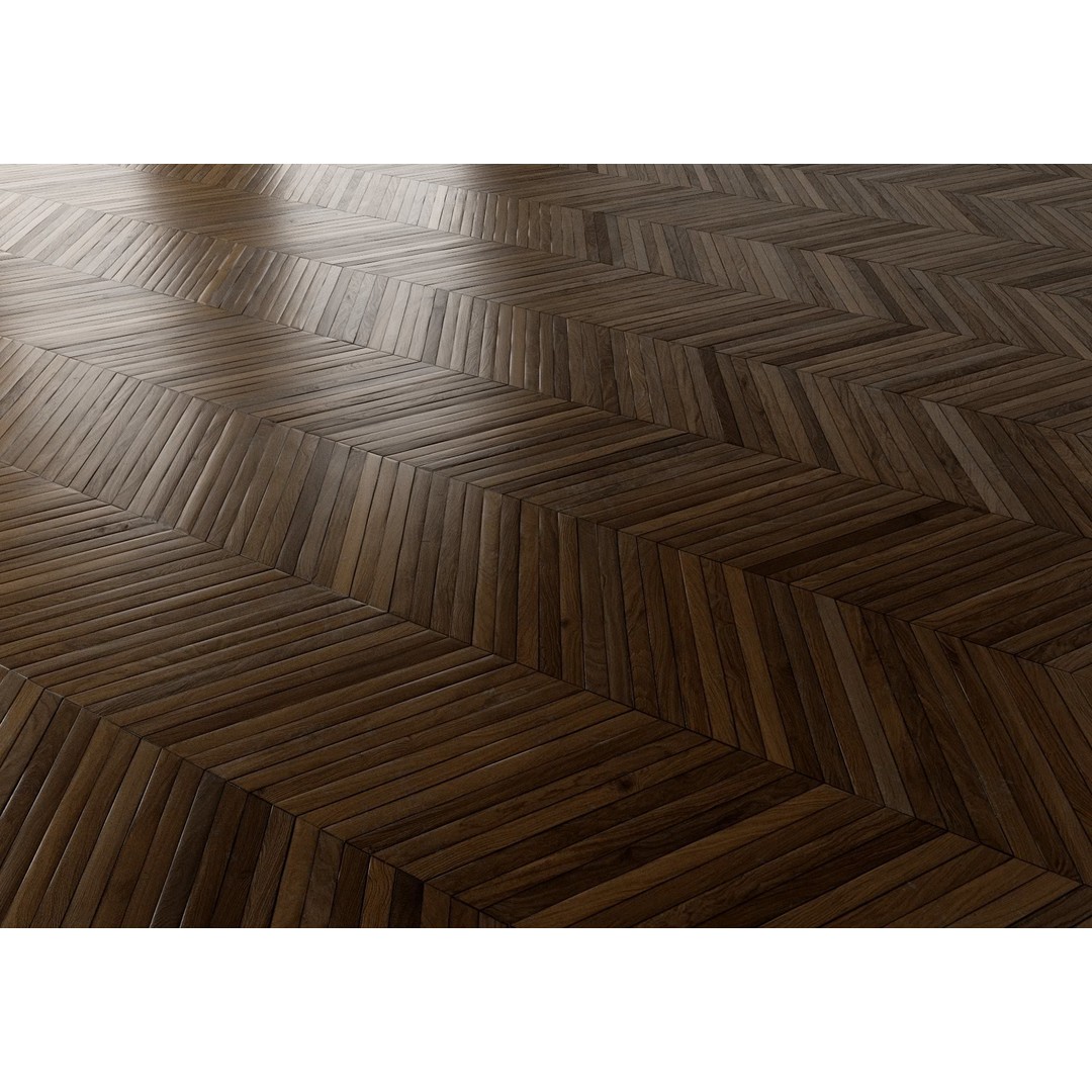 Parquet 3D Model – French Chevron 8K Seamless PBR Textures - View 44