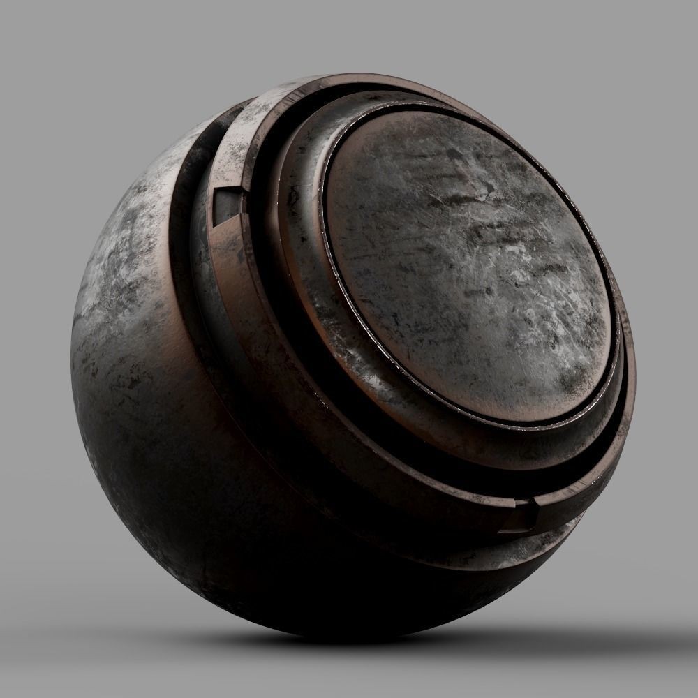 Metal Smart Materials 3D Model – High Quality 45 SPSM Textures - View 12
