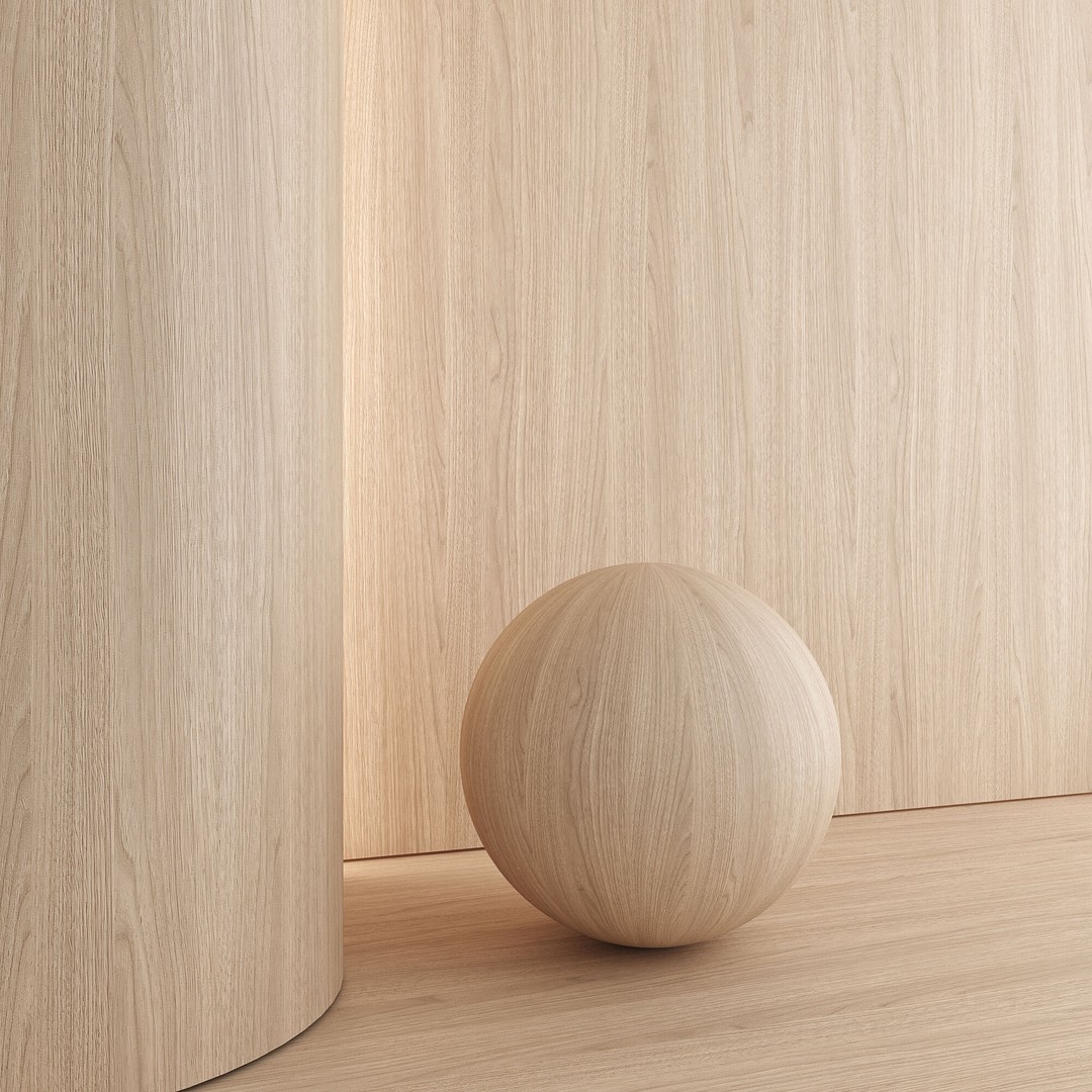 Ash Wood Material 3D Model – PBR Textures, Seamless 4096x4096 - View 5