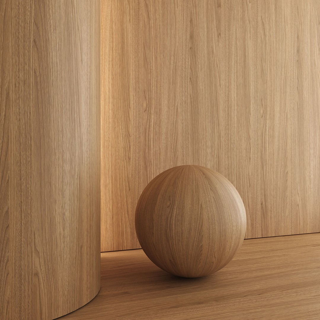 Ash Wood Material 3D Model – PBR Textures, Seamless 4096x4096 - View 6