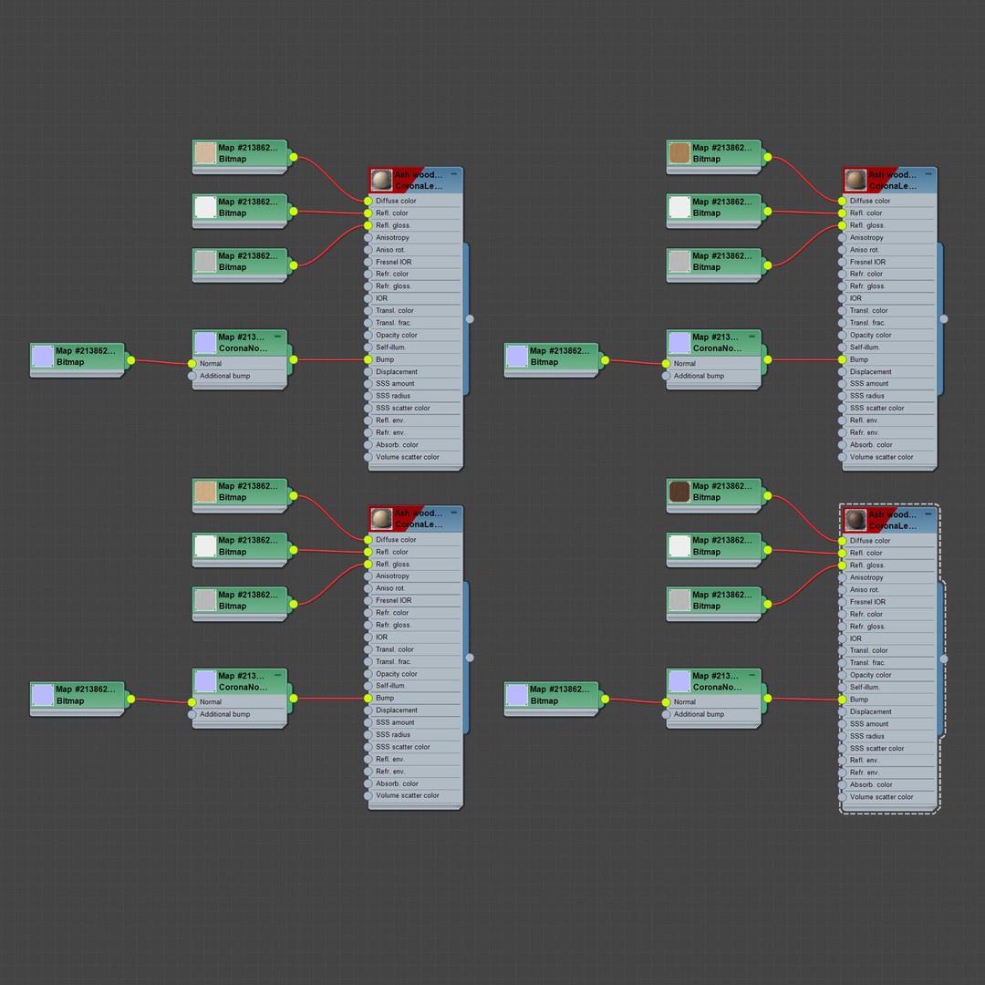 Ash Wood Material 3D Model – PBR Textures, Seamless 4096x4096 - View 9