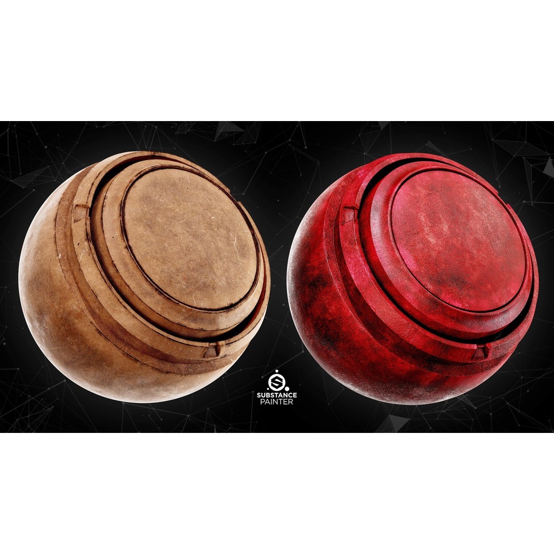 High Quality Leather Smart Materials 3D Model – 30 PBR Textures for Substance Painter