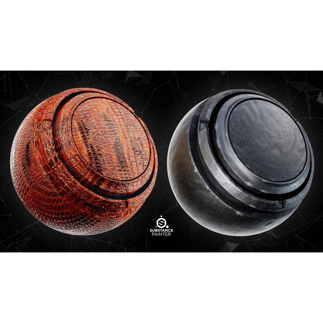 High Quality Leather Smart Materials 3D Model – 30 PBR Textures for Substance Painter - View 16
