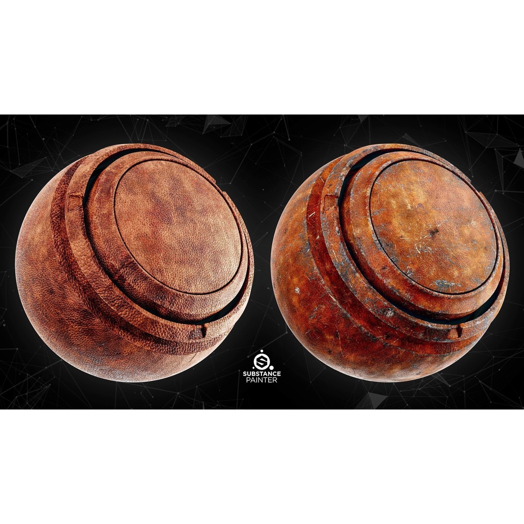 High Quality Leather Smart Materials 3D Model – 30 PBR Textures for Substance Painter - View 4