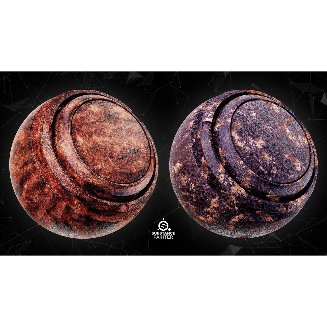 High Quality Leather Smart Materials 3D Model – 30 PBR Textures for Substance Painter - View 5