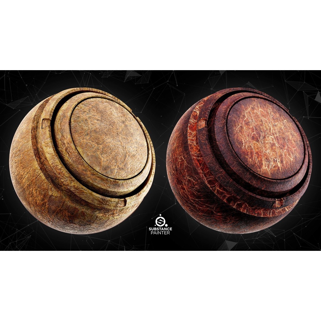 High Quality Leather Smart Materials 3D Model – 30 PBR Textures for Substance Painter - View 6