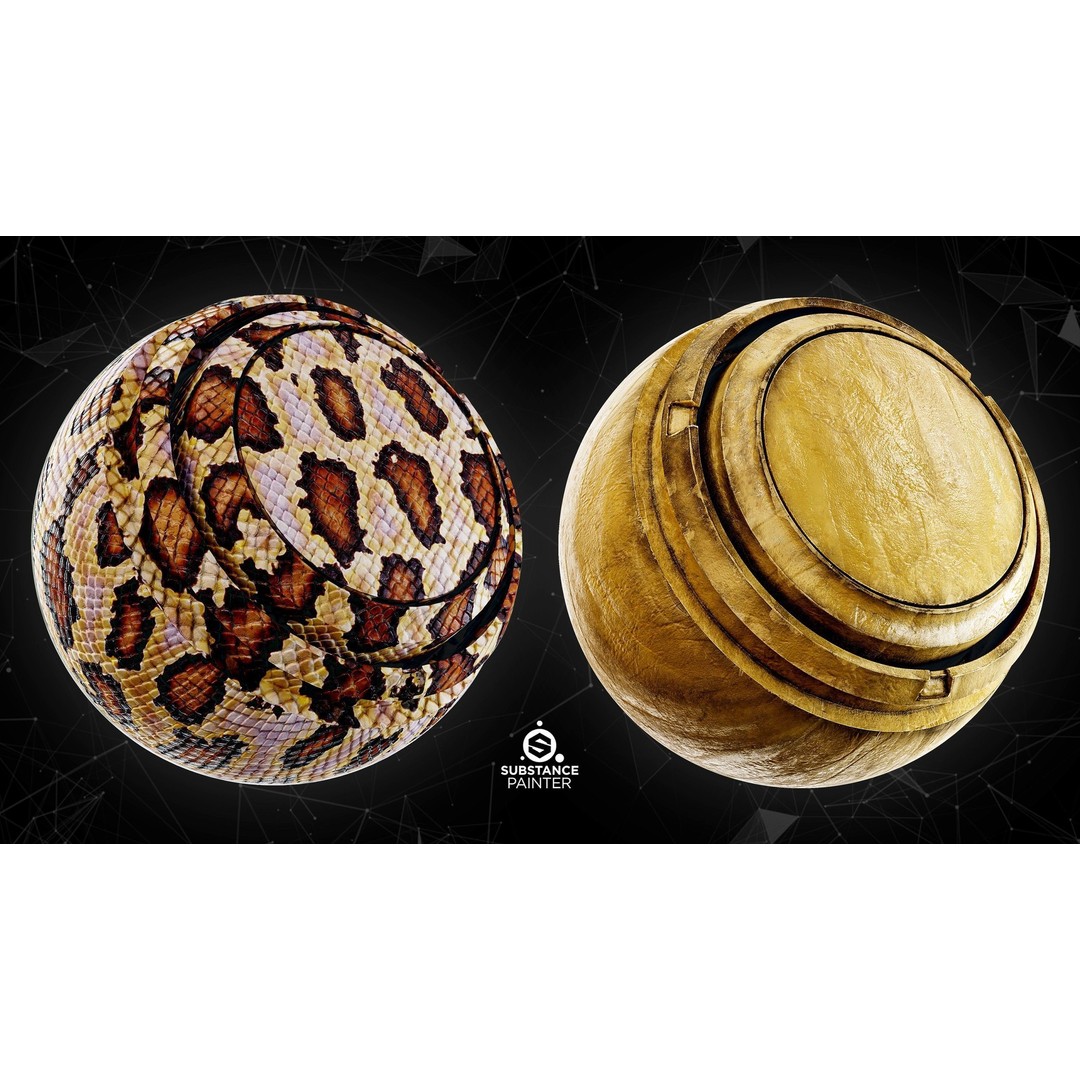 High Quality Leather Smart Materials 3D Model – 30 PBR Textures for Substance Painter - View 9