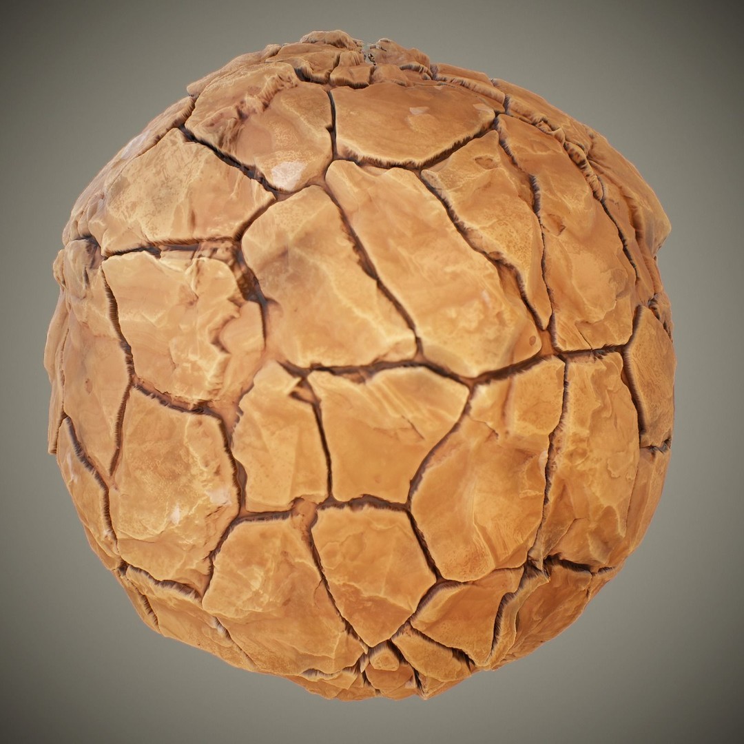 Stylized Desert Materials 3D Model – PBR Textures for Games, Unity & Unreal